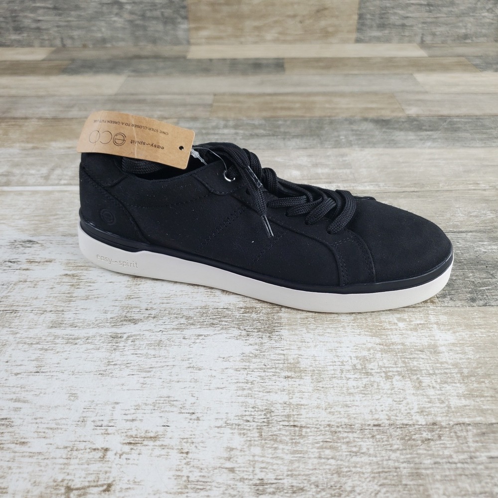 Easy Spirit Mp 9 Womens Shoes Sz 10 M Athletic Black Round Toe Lace Up Sneakers